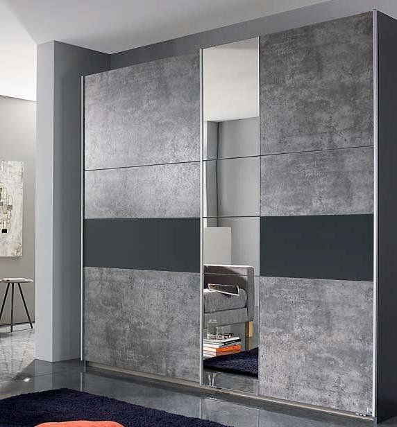 Gray and store white wardrobe
